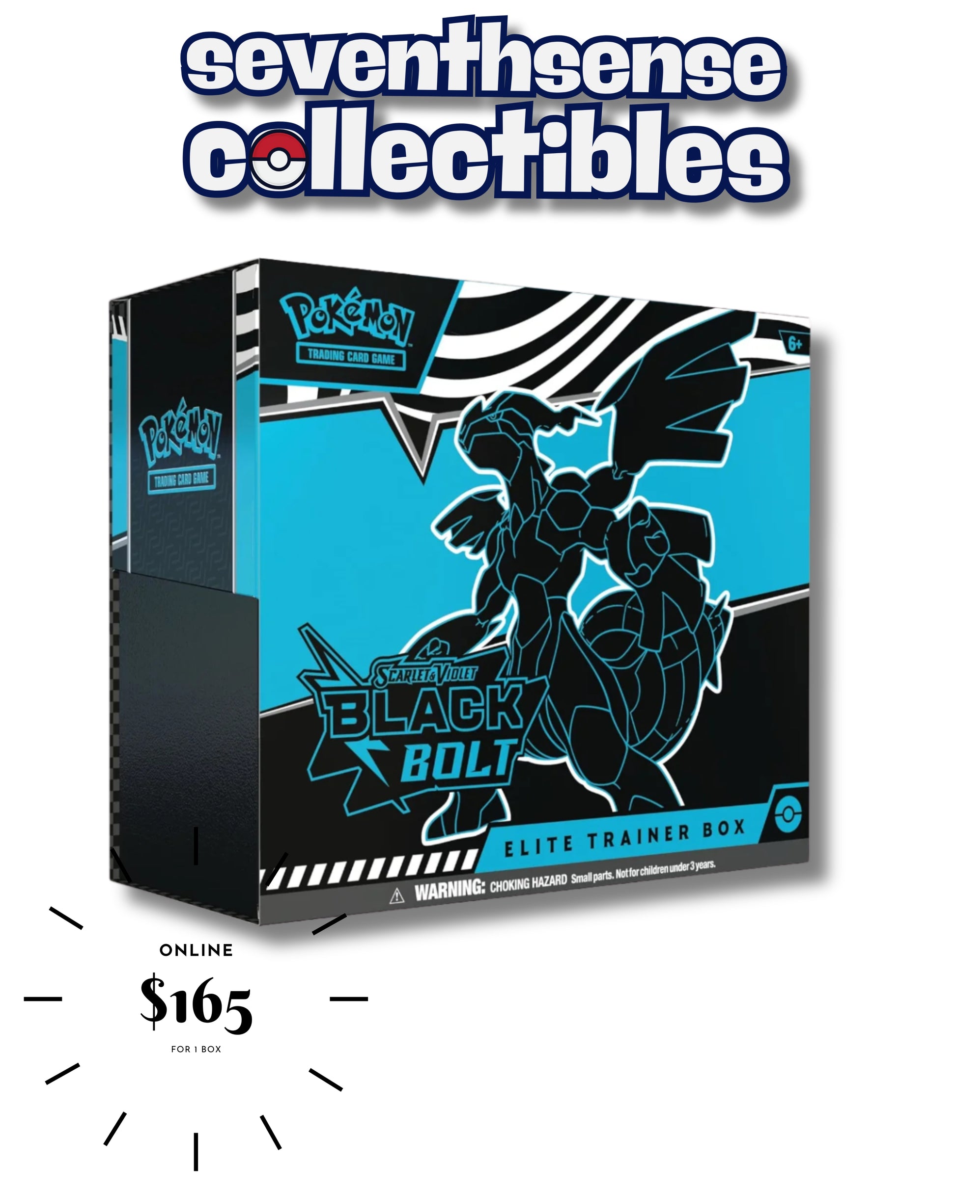 Black Bolt ETB Pokemon TCG Seventh Sense Collectibles pokemon card