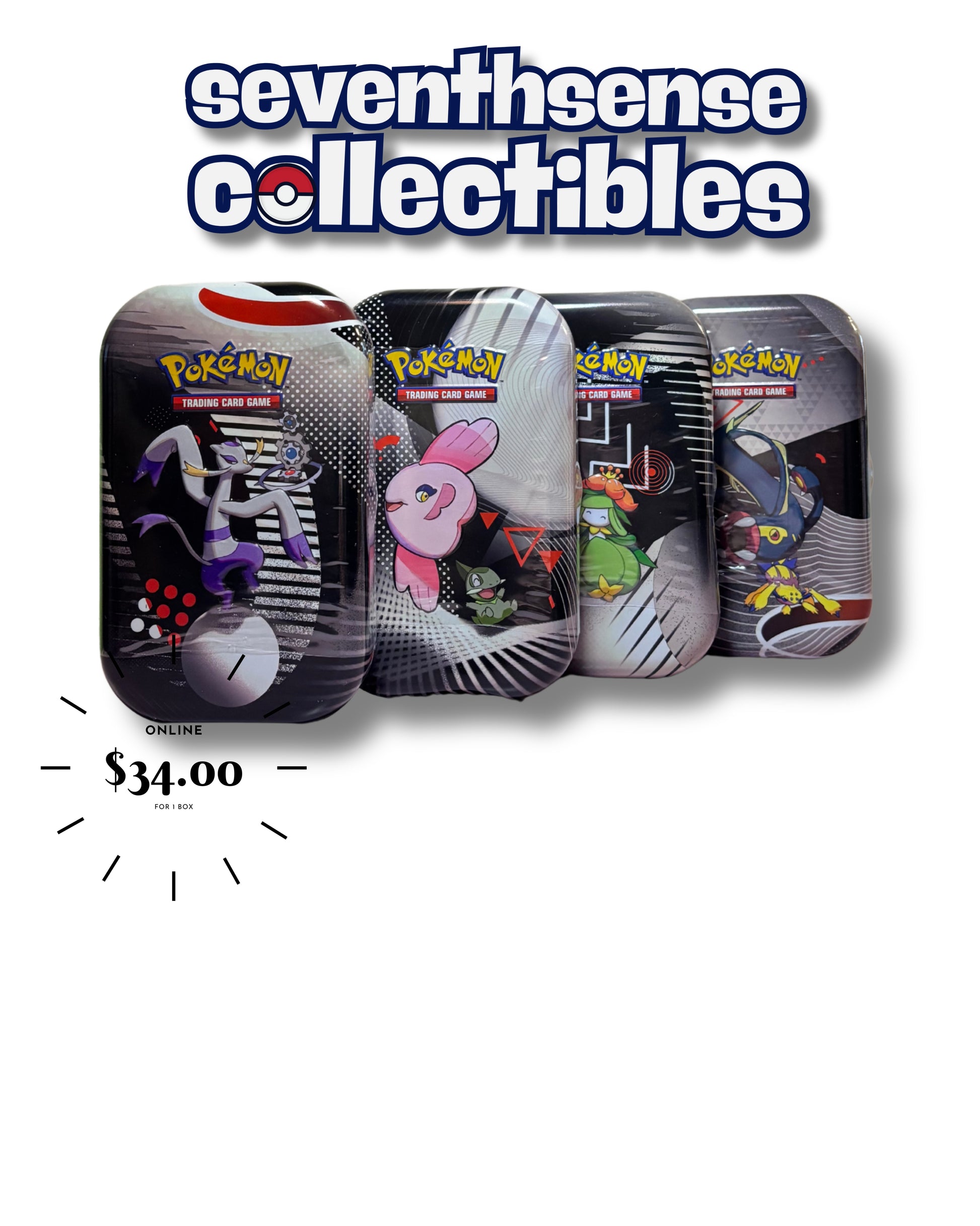 Pokémon TCG: Black Bolt White Flare – Mini Tins