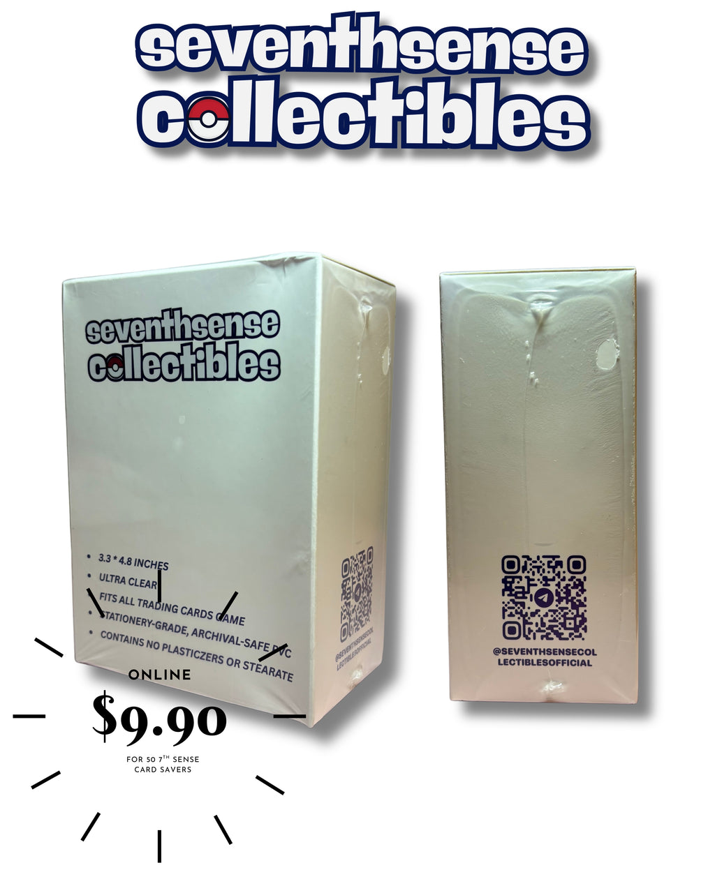 🛡️ SeventhSense Collectibles – Premium Card Savers (50 pcs)