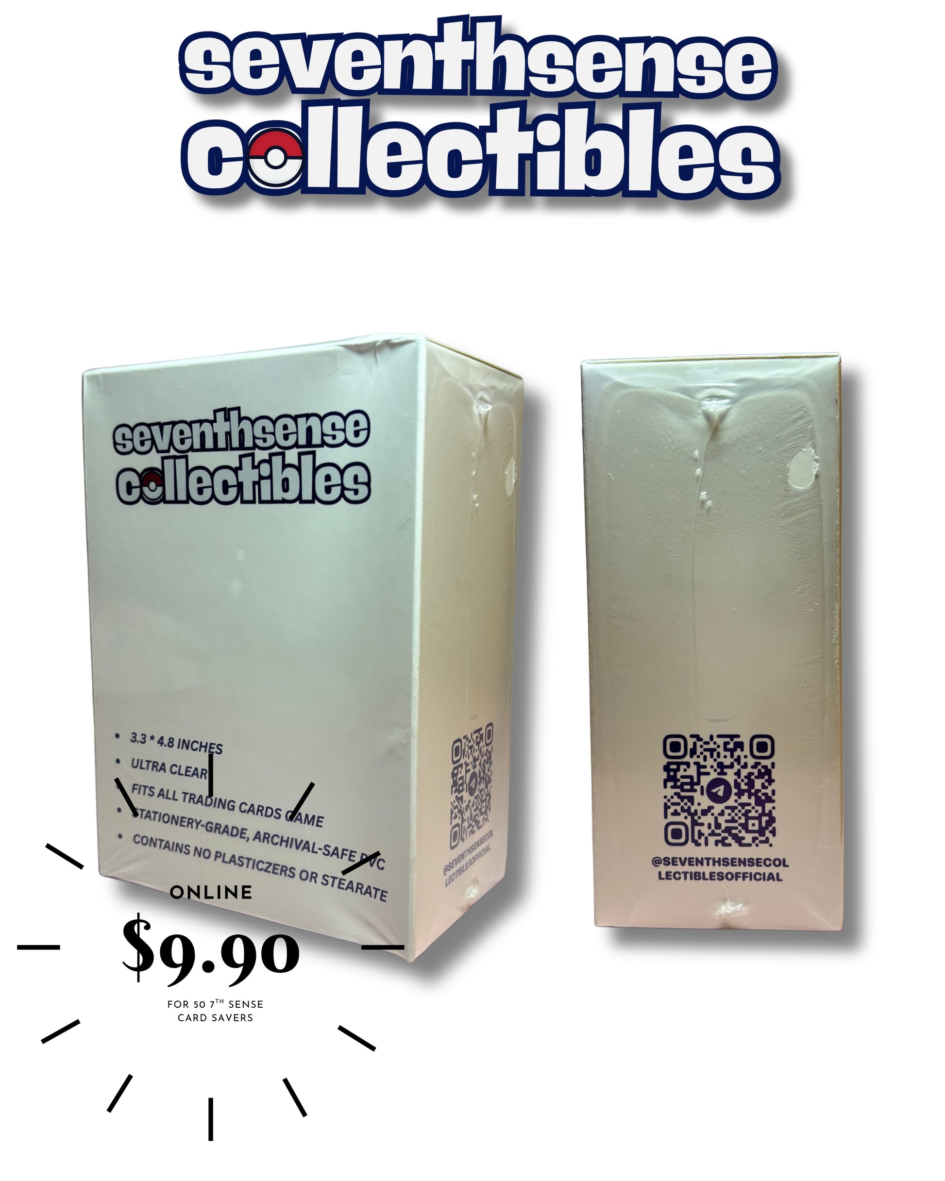 🛡️ SeventhSense Collectibles – Premium Card Savers (50 pcs)