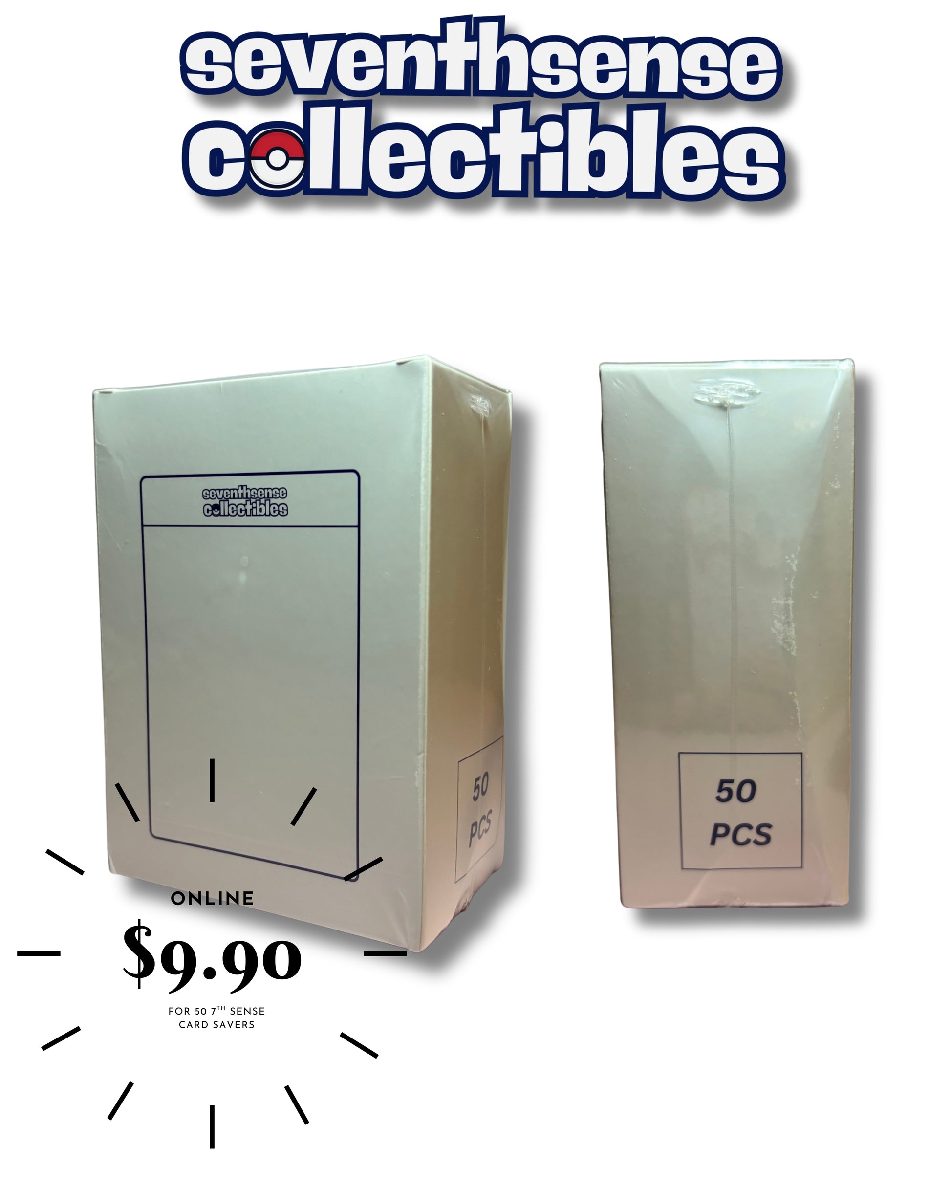 🛡️ SeventhSense Collectibles – Premium Card Savers (50 pcs)