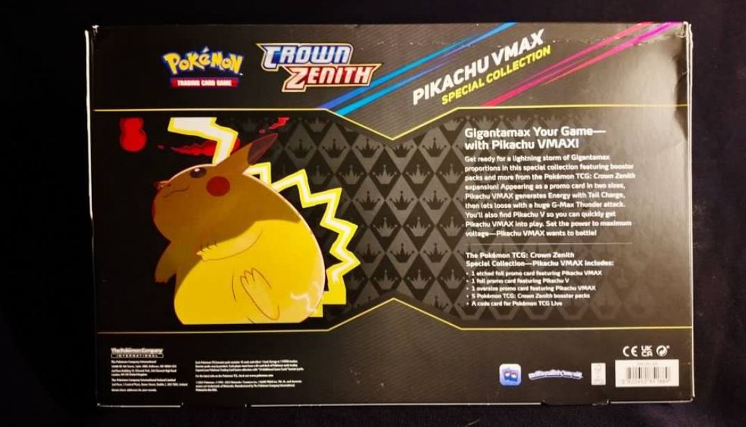 Pikachu VMAX Crown Zenith Collection Box